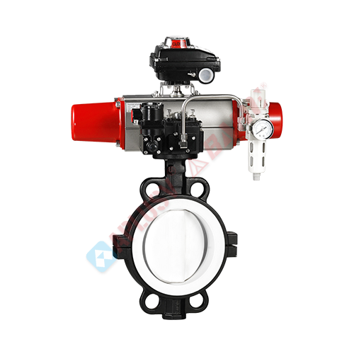 Corrosion-resistant fully-sealed butterfly valve
