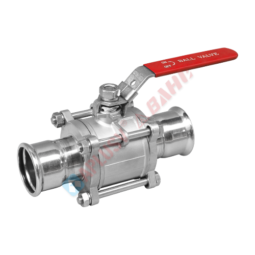 High-performance three-piece ball valve