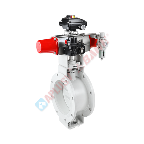 Low-load ventilation butterfly valve